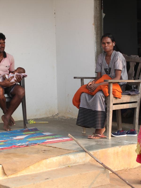 Family in Tribal Village of Andhra Pradesh